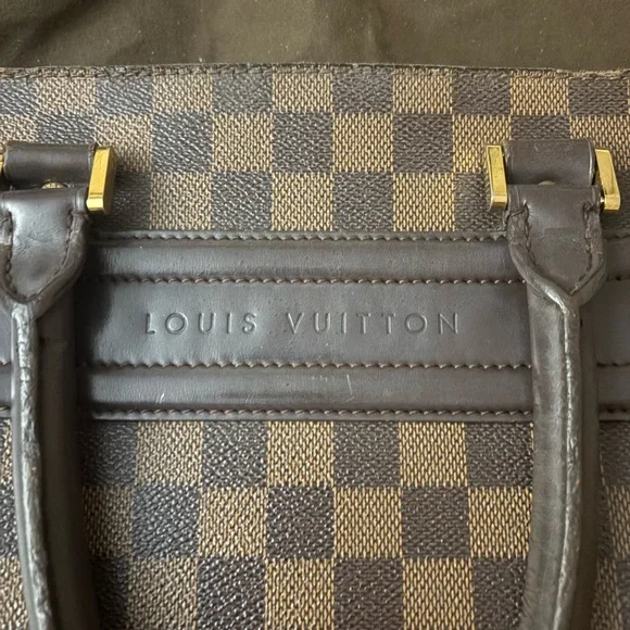 Louis Vuitton red Interior Leather Bag some corner damage - Picture 6 of 15